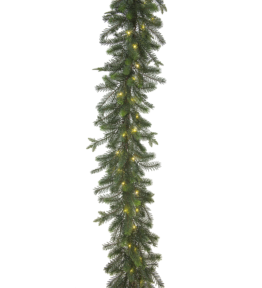 Grangirlang med ljus 180 cm