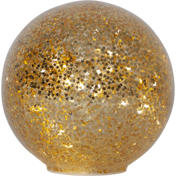Glasdekoration - Stjärnfall - 15x15 cm - Guld - 3