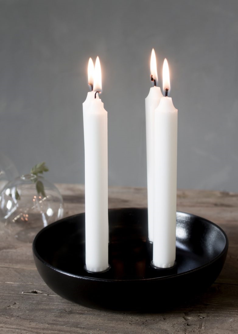 Granholmen - Ljusstake - Adventsljusstake - Blank svart - 4