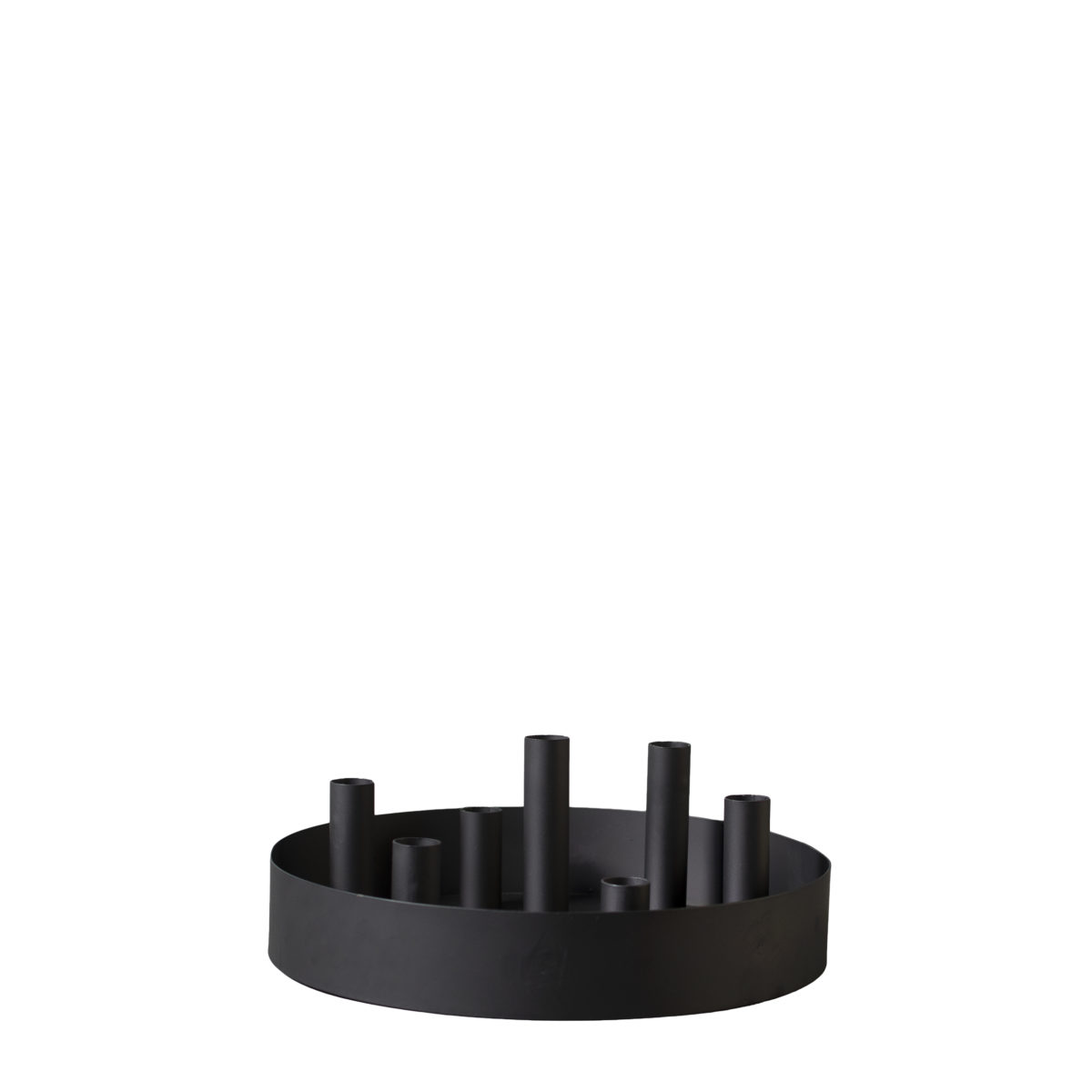 Sund - Candle tray - Candlestick - Candle holder - Black - Metal - 8