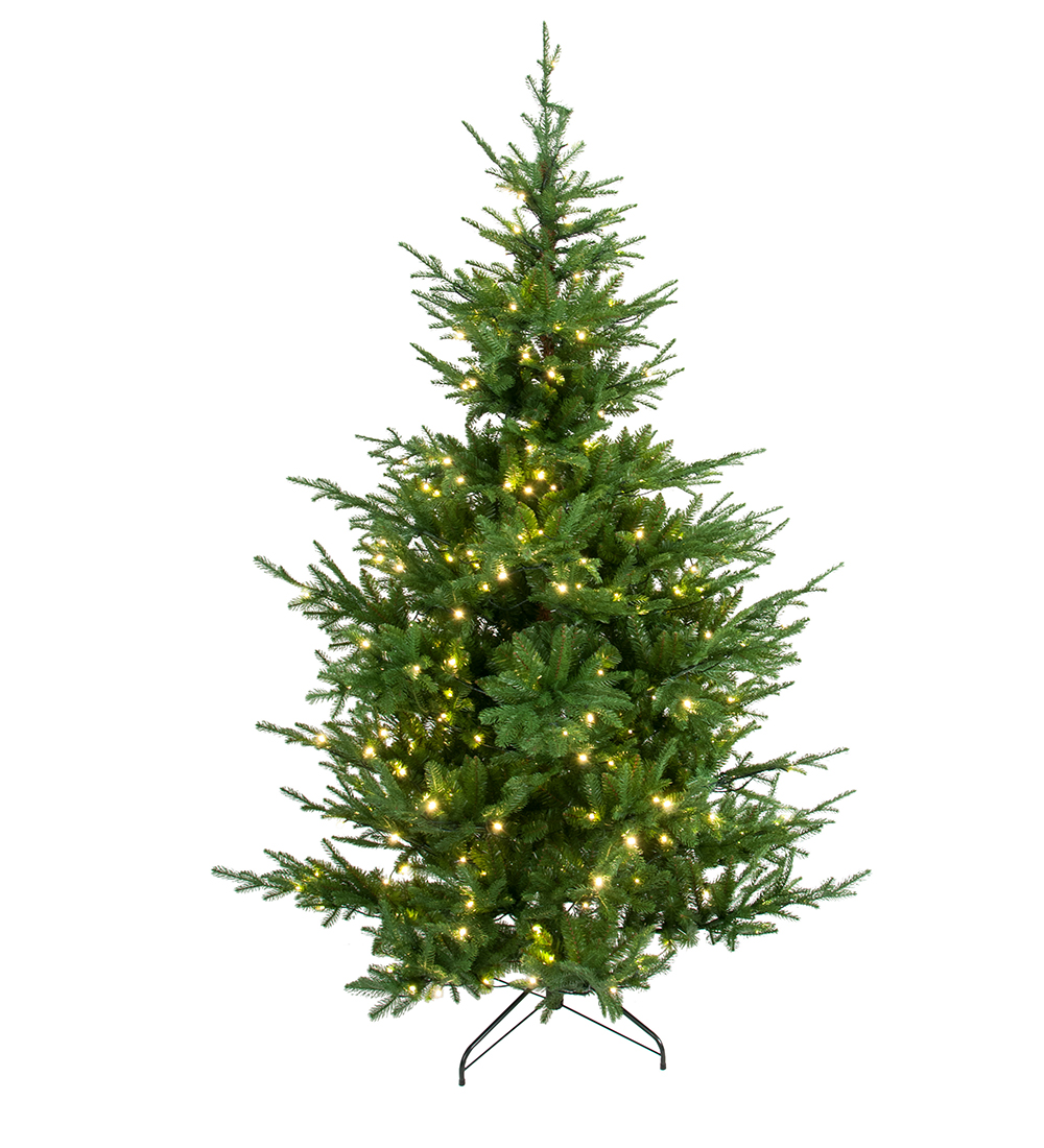 Gran - Julgran med belysning - 400 lampor 240 cm