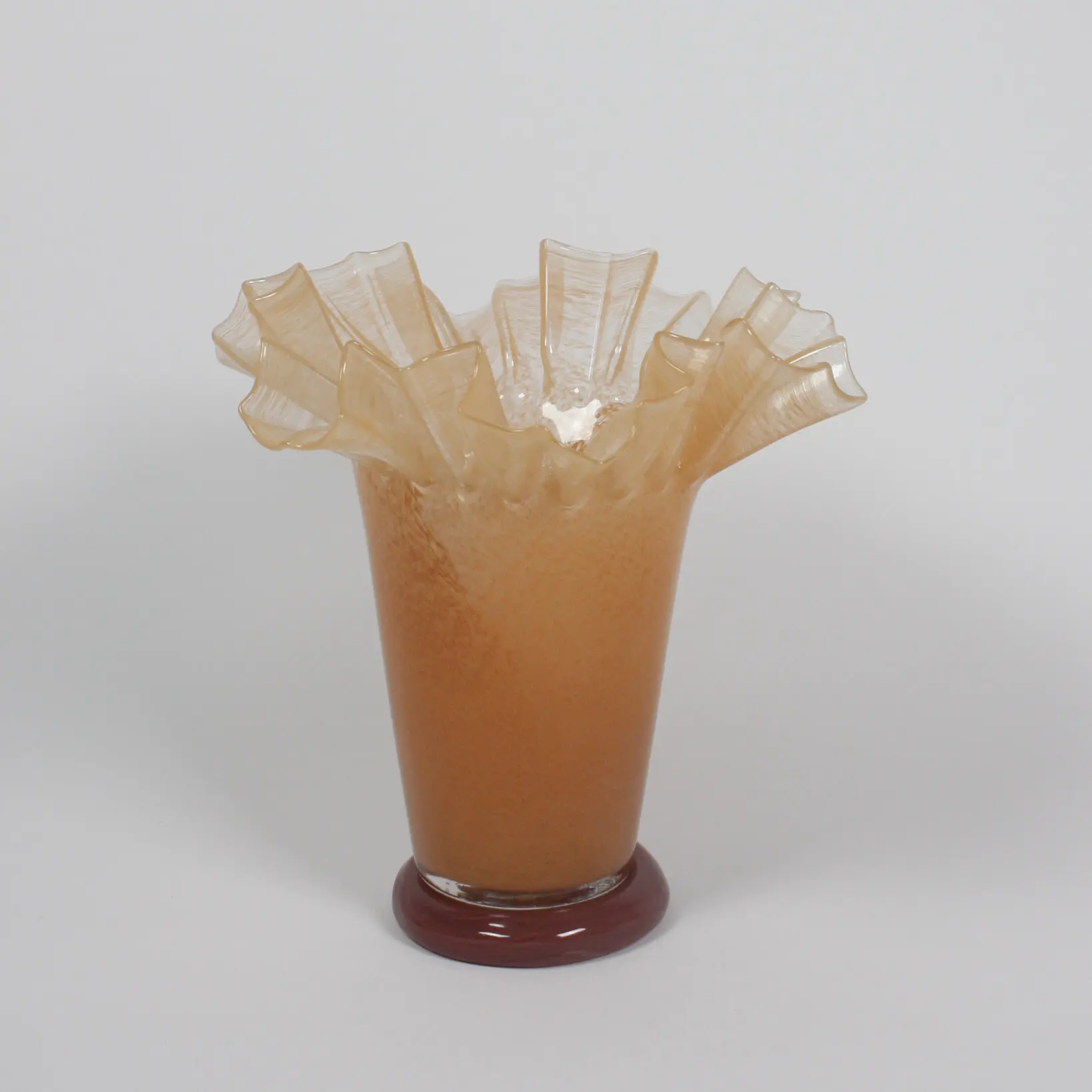 Vase - Glass vase - Peach - 30x22 cm - 5