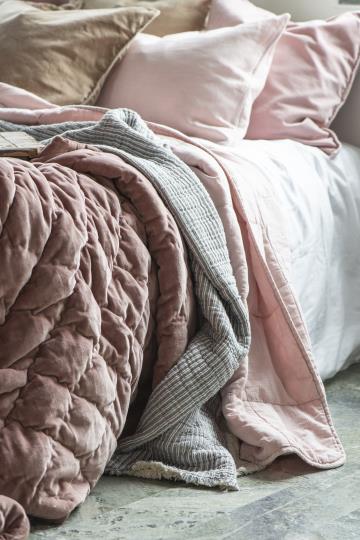 Kuddfodral 50x50 cm - Velour - Rose - 2