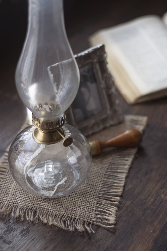 Kerosene lamp - Kerosene lantern Round Small - Glass - 14