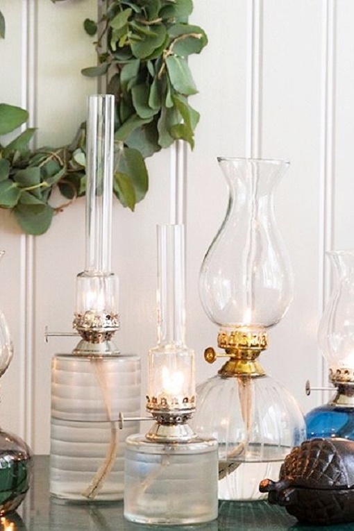 Kerosene lamp - Kerosene lantern Round Small - Glass - 8