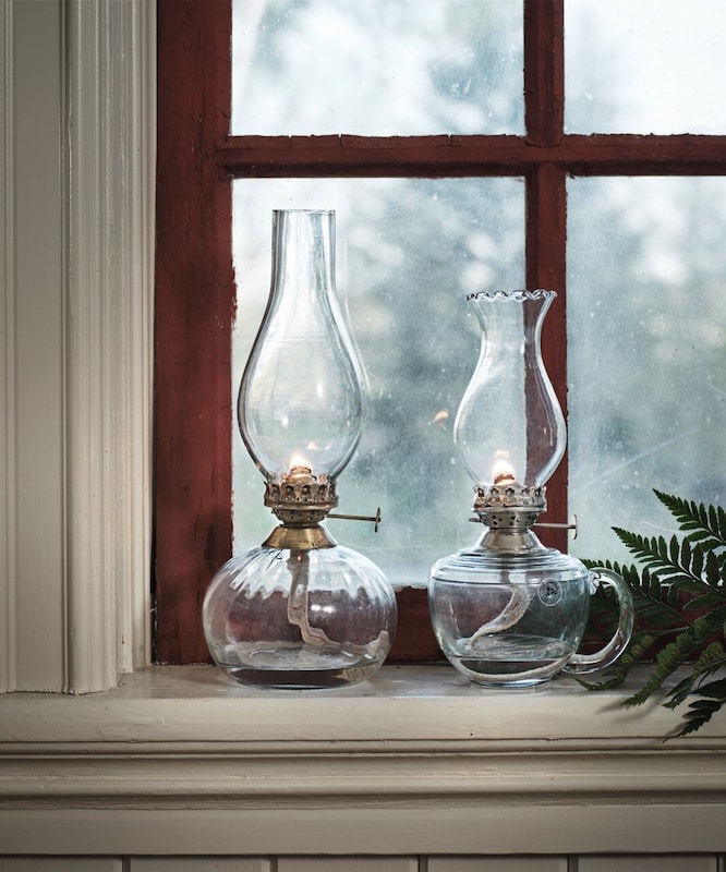 Kerosene lamp - Kerosene lantern Round Small - Glass - 15