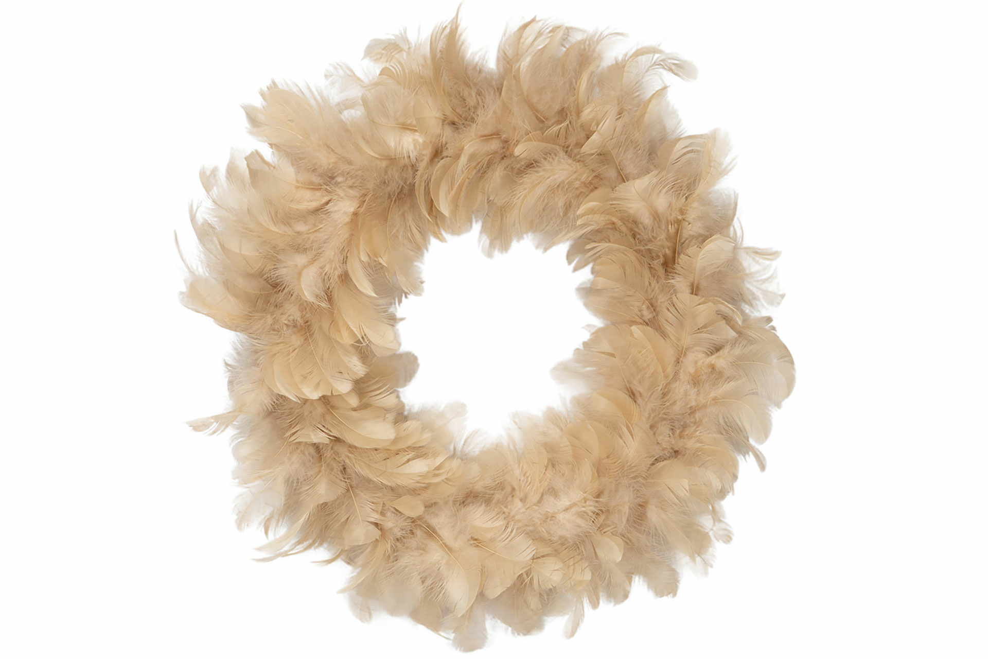 Wreath Feather Nature Ø40 cm - Large - 2