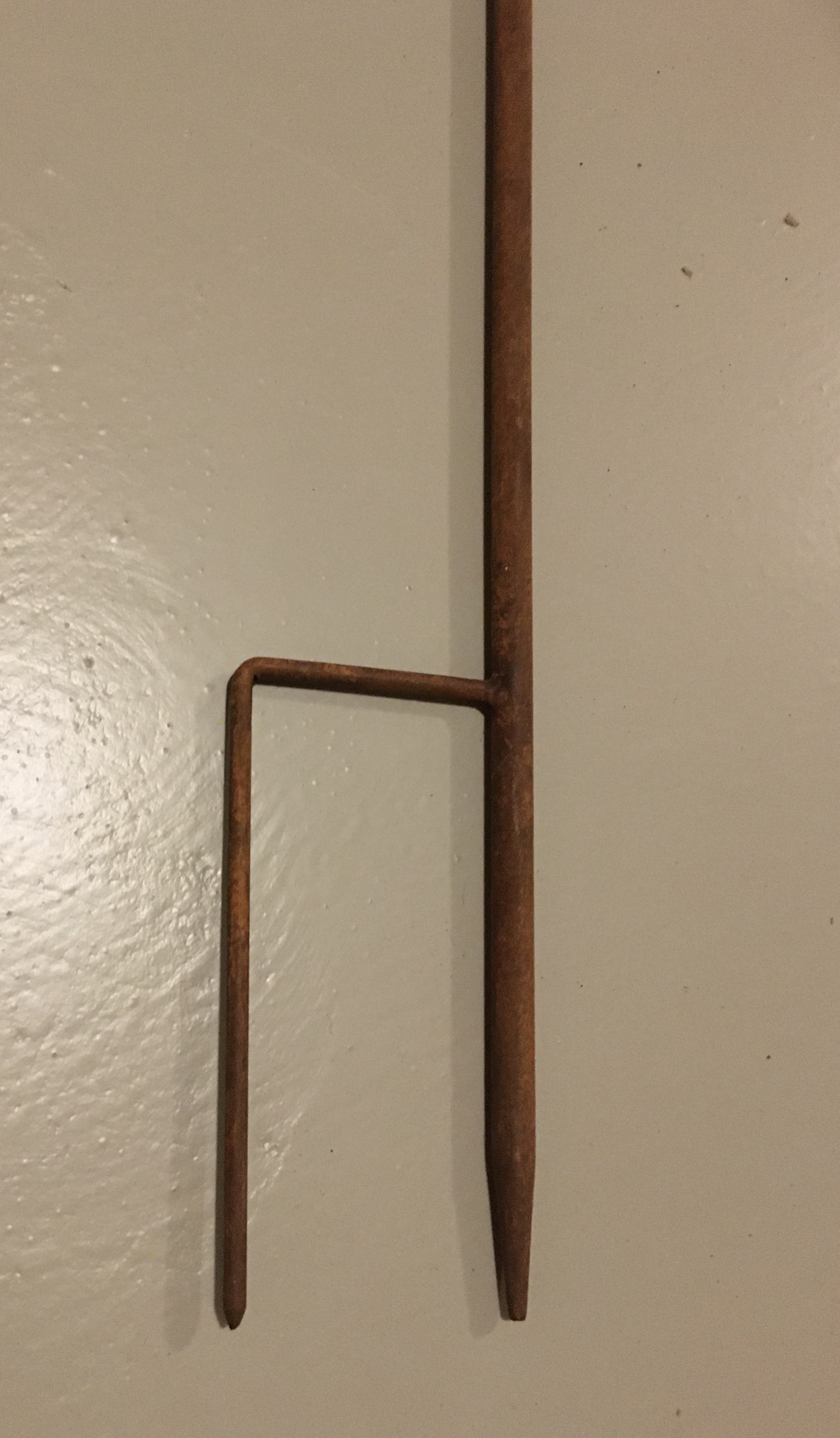 Rain gauge with flag - Rust - 110x15 cm - 2