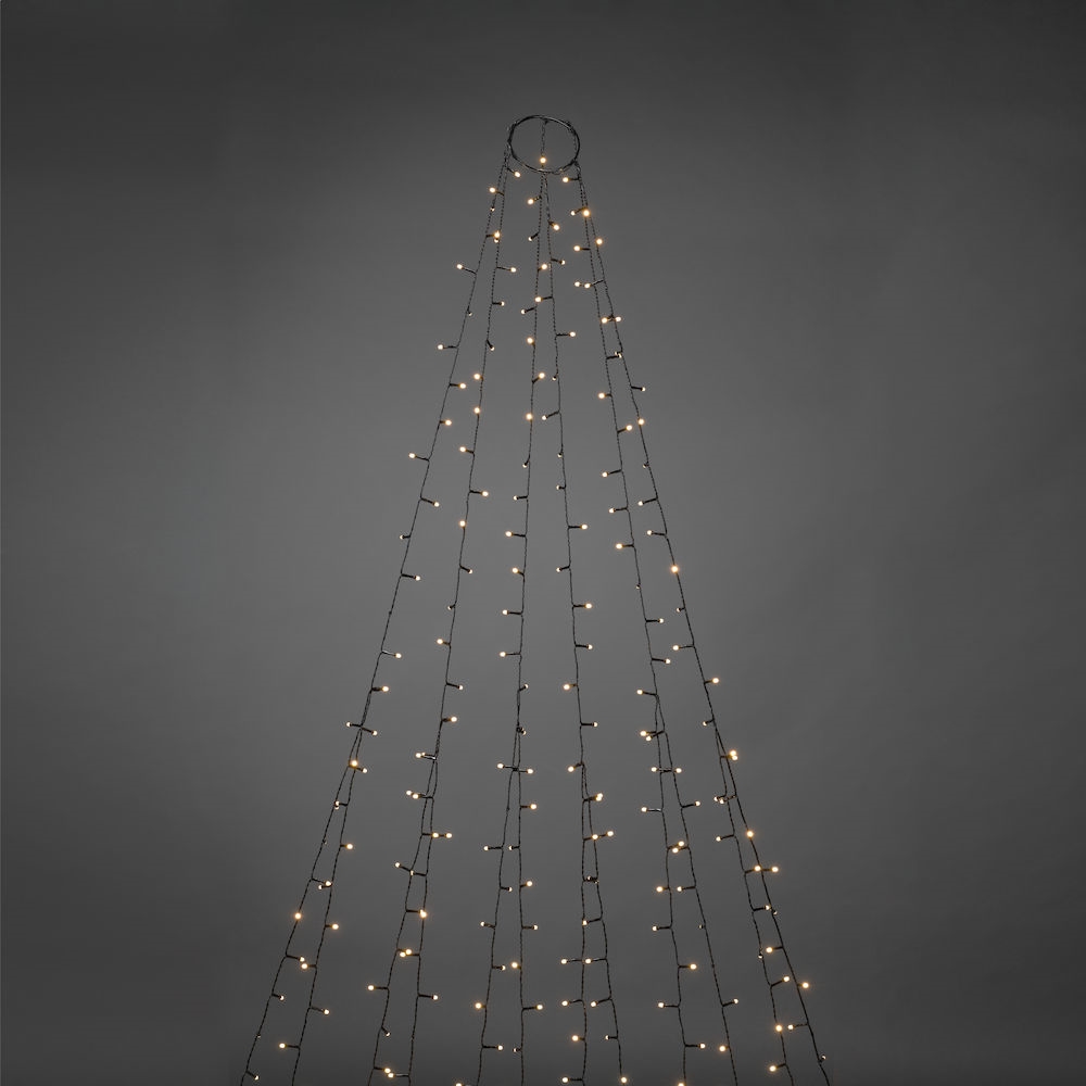 Ljusslinga - Julgransbelysning med timer - Utomhus - 270 lampor - 180 cm - 2