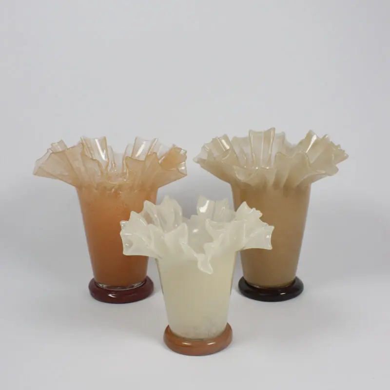 Vase - Glass vase - Beige - 30x22 cm - 4