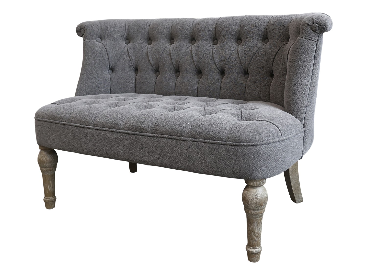 SOFA LINEN FABRIC GREY - FRENCH COUNTRY STYLE - 6