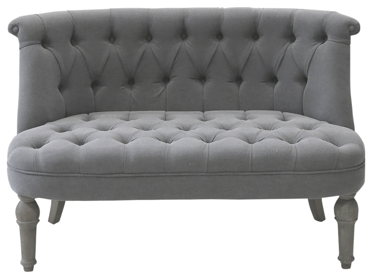 SOFA LINEN FABRIC GREY - FRENCH COUNTRY STYLE - 5