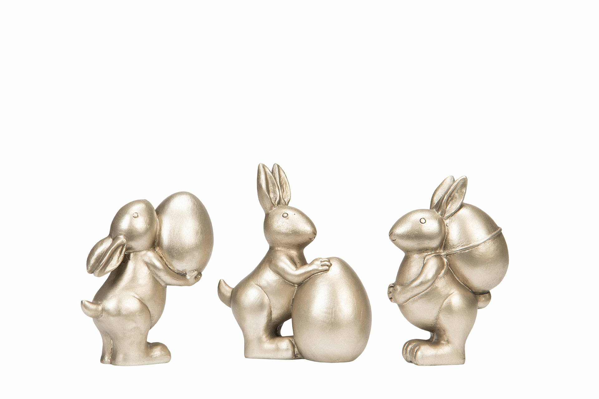 Rabbit Trio Champagne Mix Poly 7x4x9 cm - 3-pack - 3