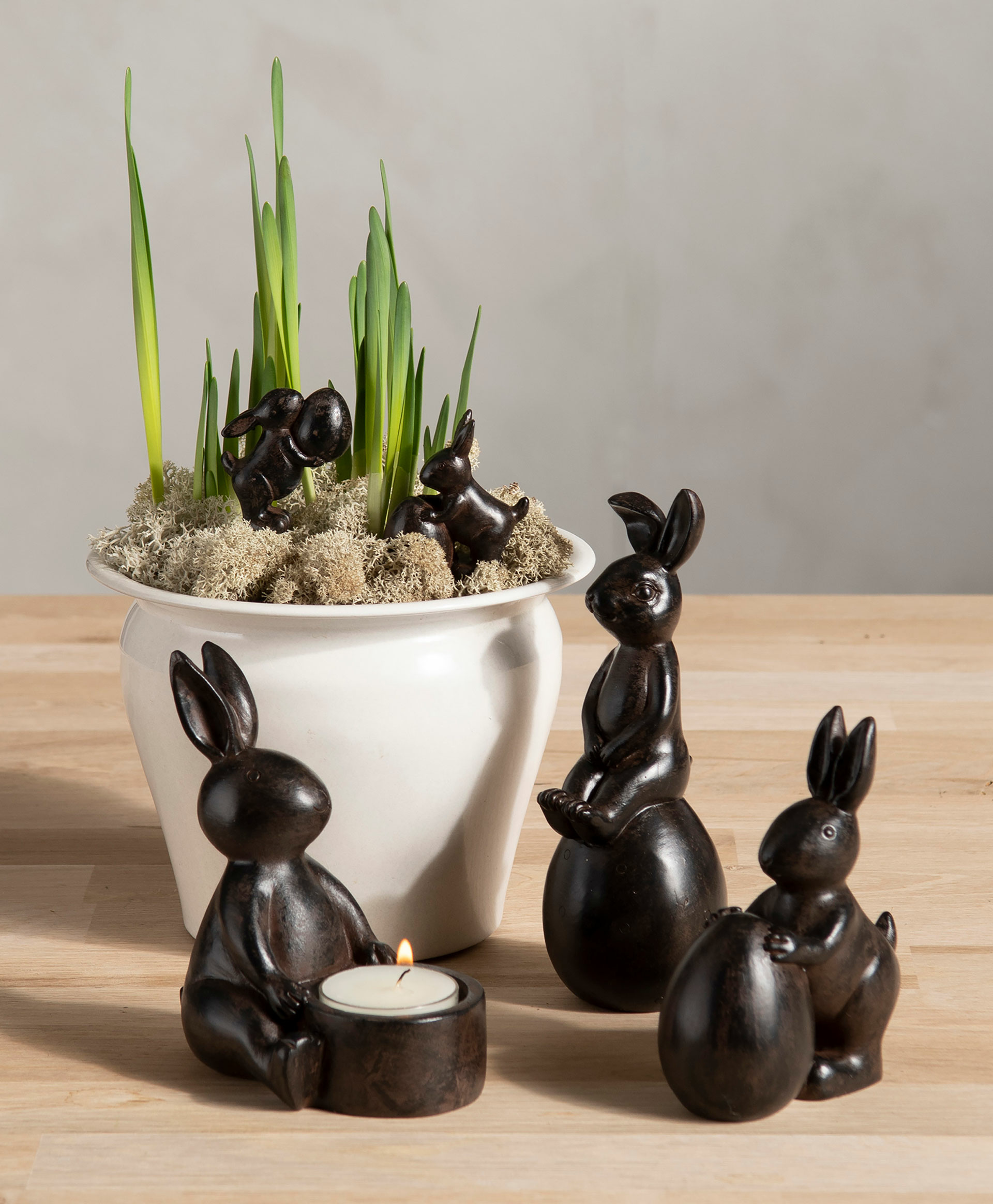 Rabbit Trio Stick Brown Poly 4x2x5 cm - 3-pack - 2