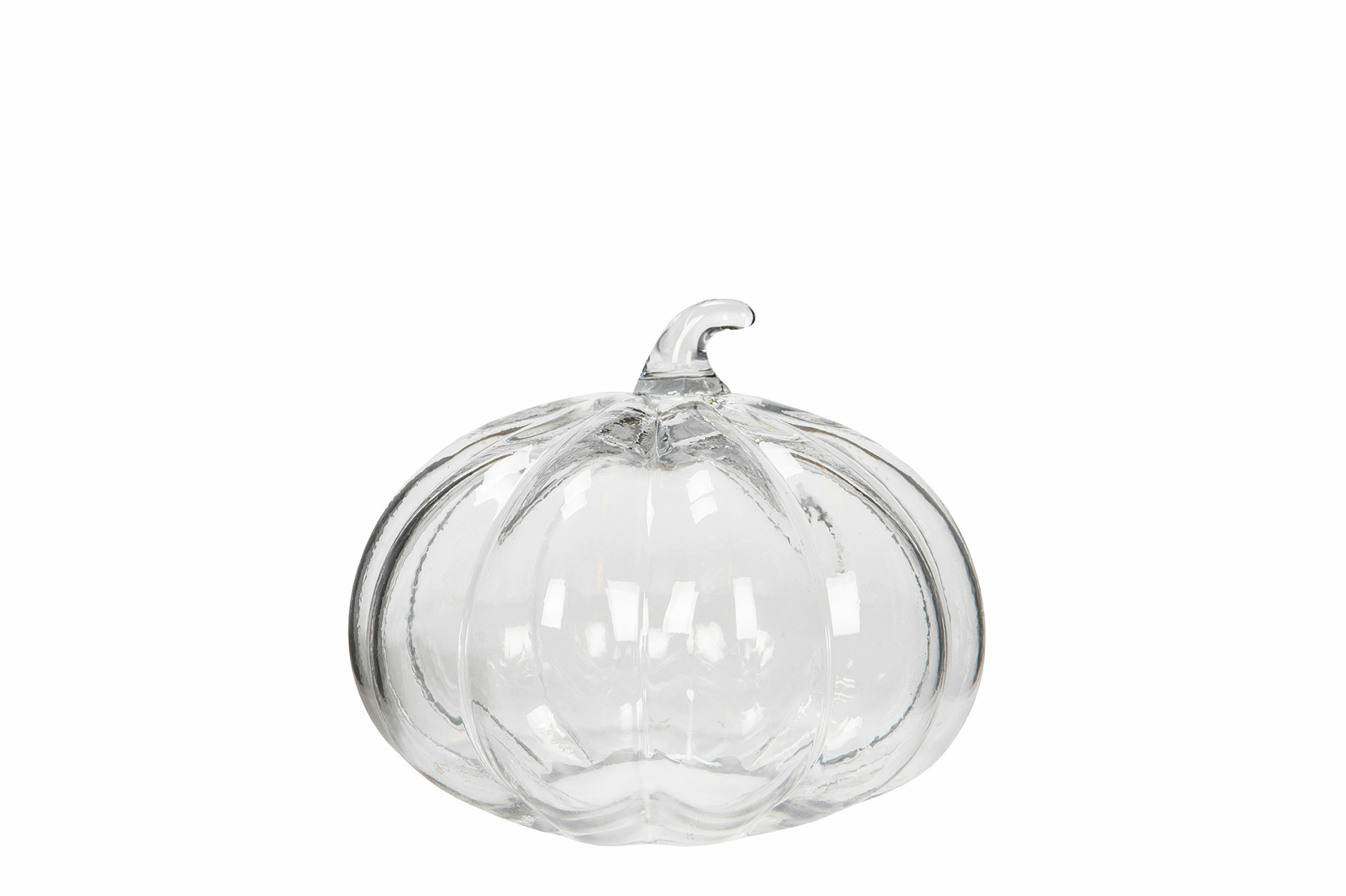 Pumpkin Glass Round Clear - 14.5x12 cm - 4