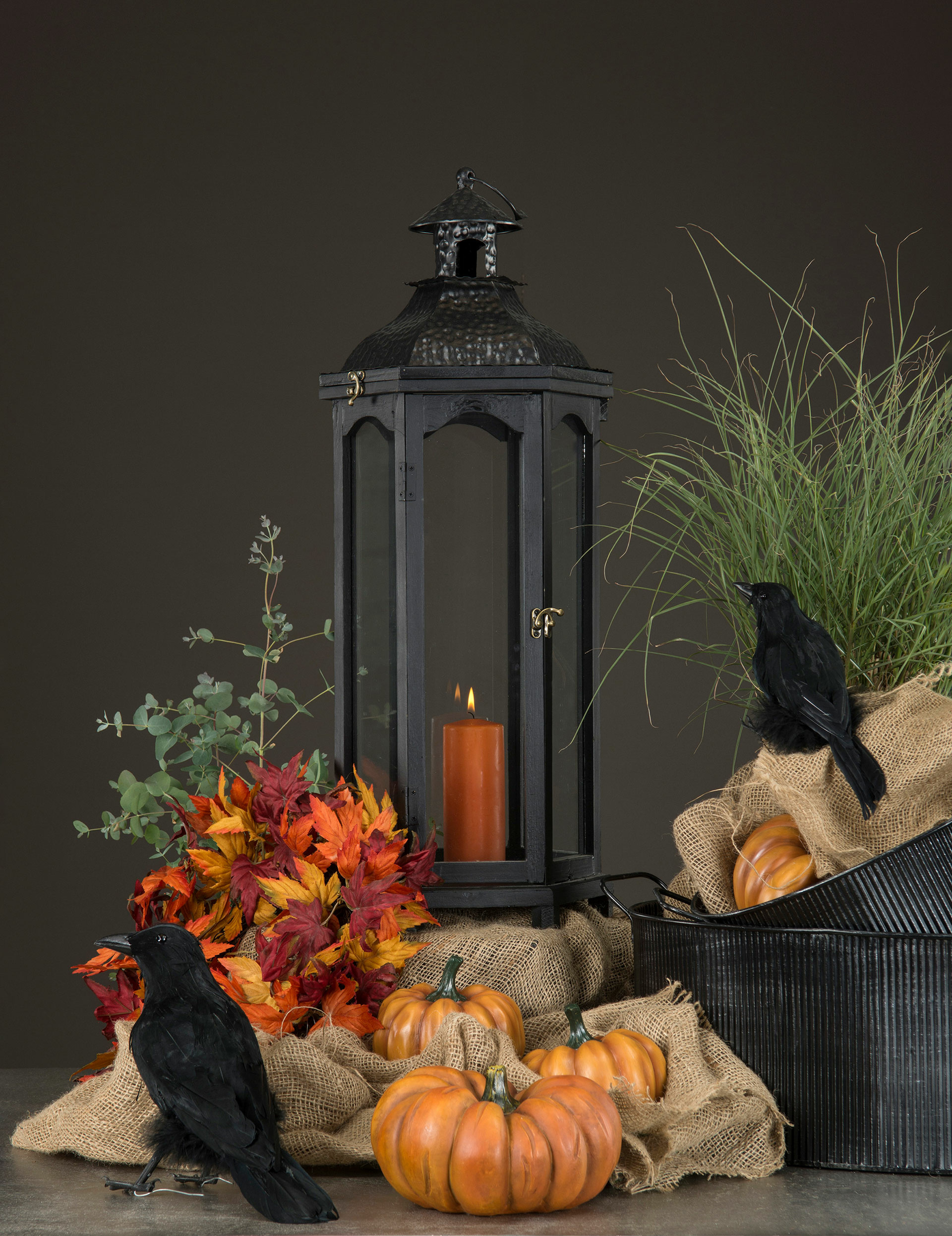 Pumpkin - Round - Orange - Poly - 12.5 cm - 3