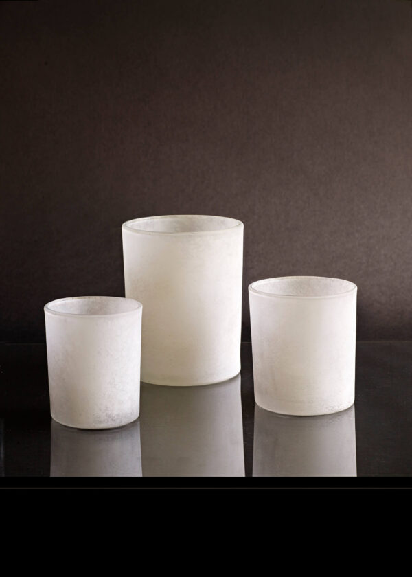 Lantern - Candlestick - Frost - White - 3-pack - 6