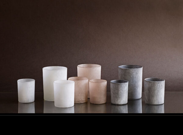 Lantern - Candlestick - Frost - White - 3-pack - 8