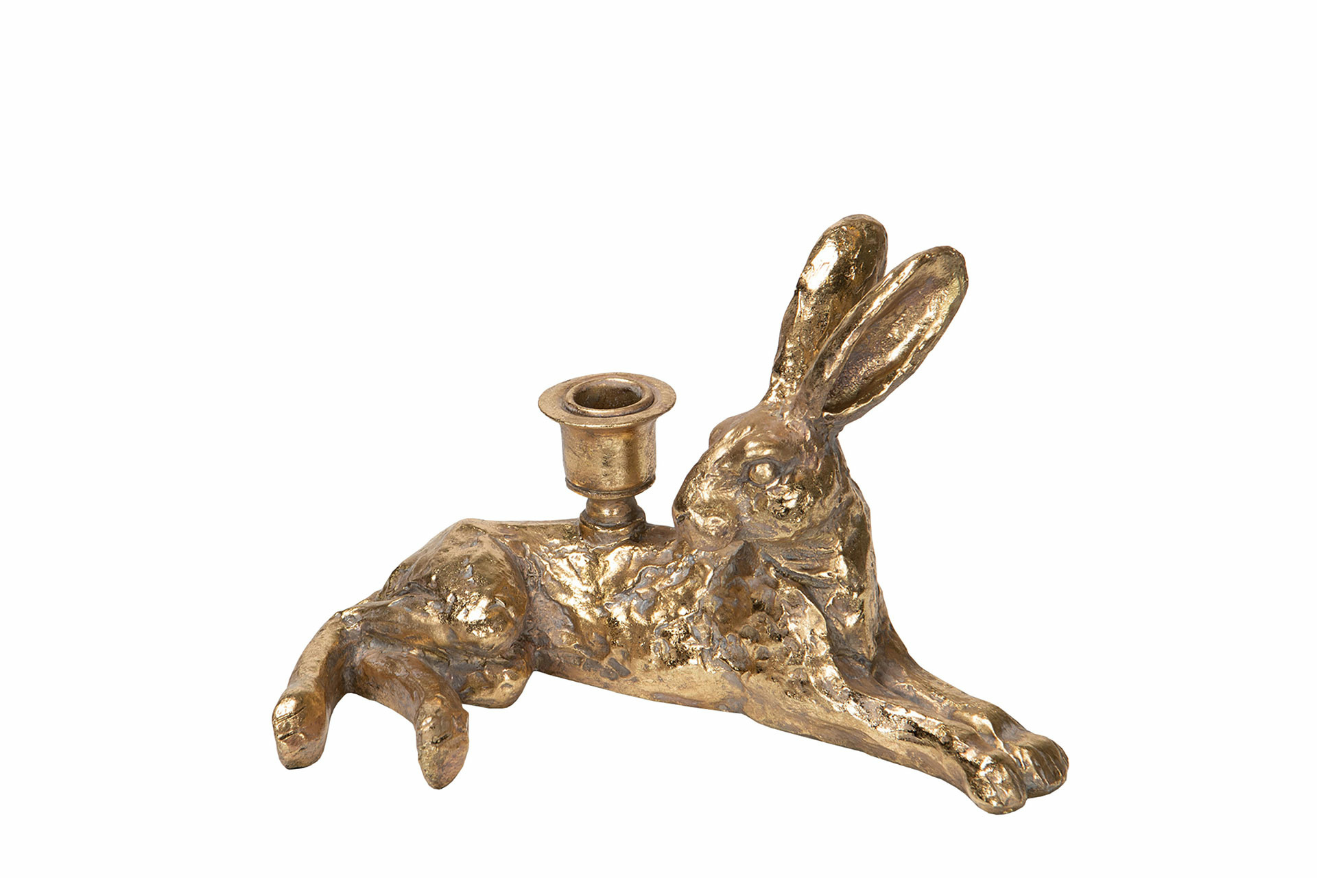 Candlestick Hare Lying Poly 25x13x16 cm - 3