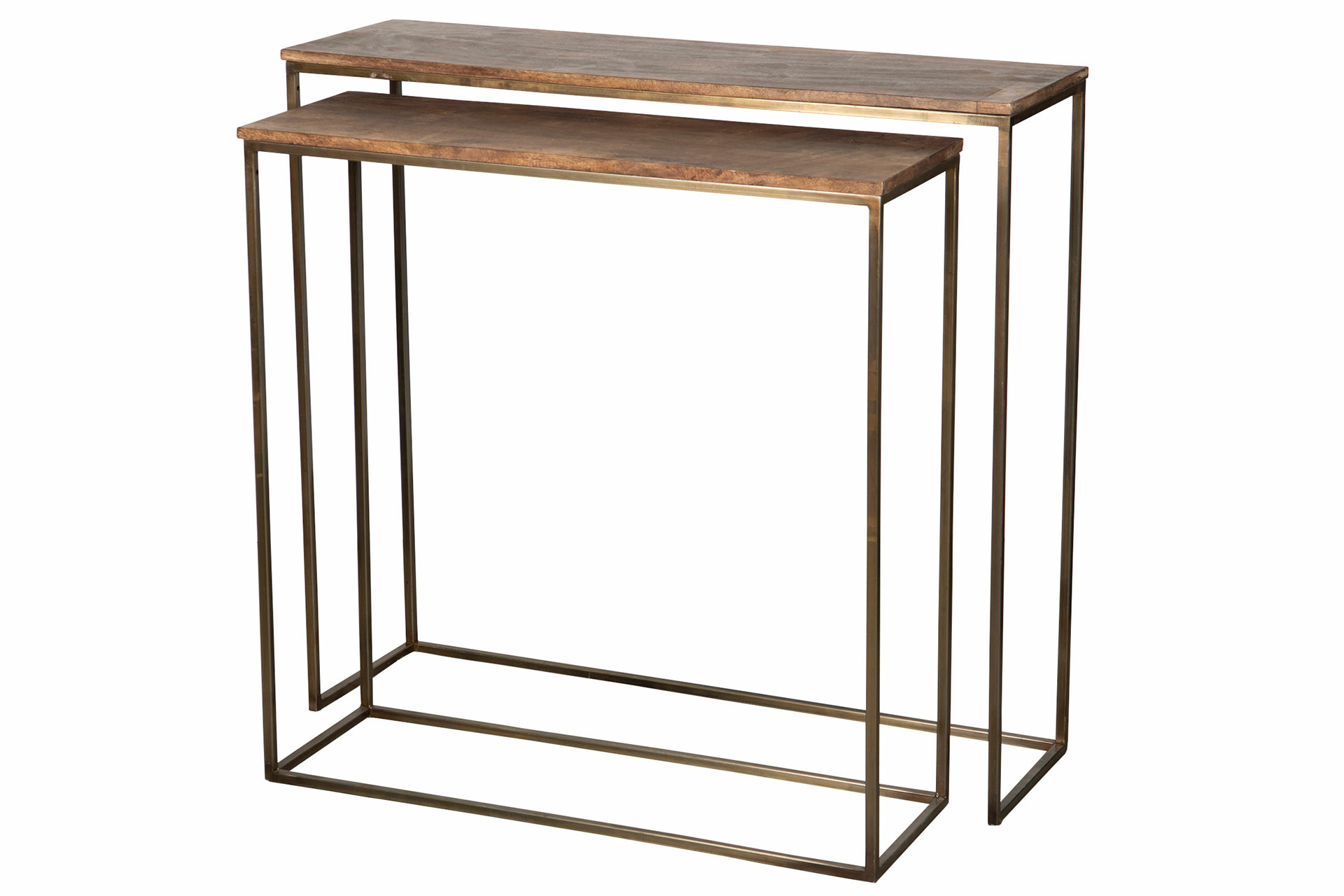 Sidobord - Konsolbord - Sideboard - 2-pack - Metall/Trä - 2