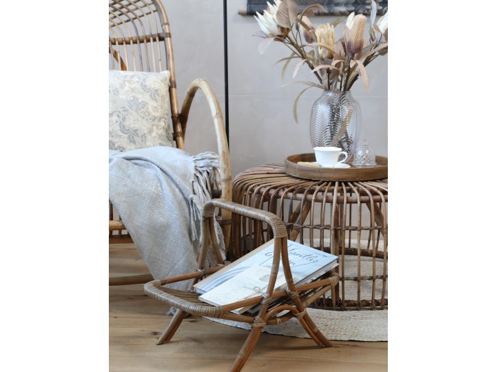 Newspaper holder - Newspaper rack - Newspaper basket - Rattan - 3