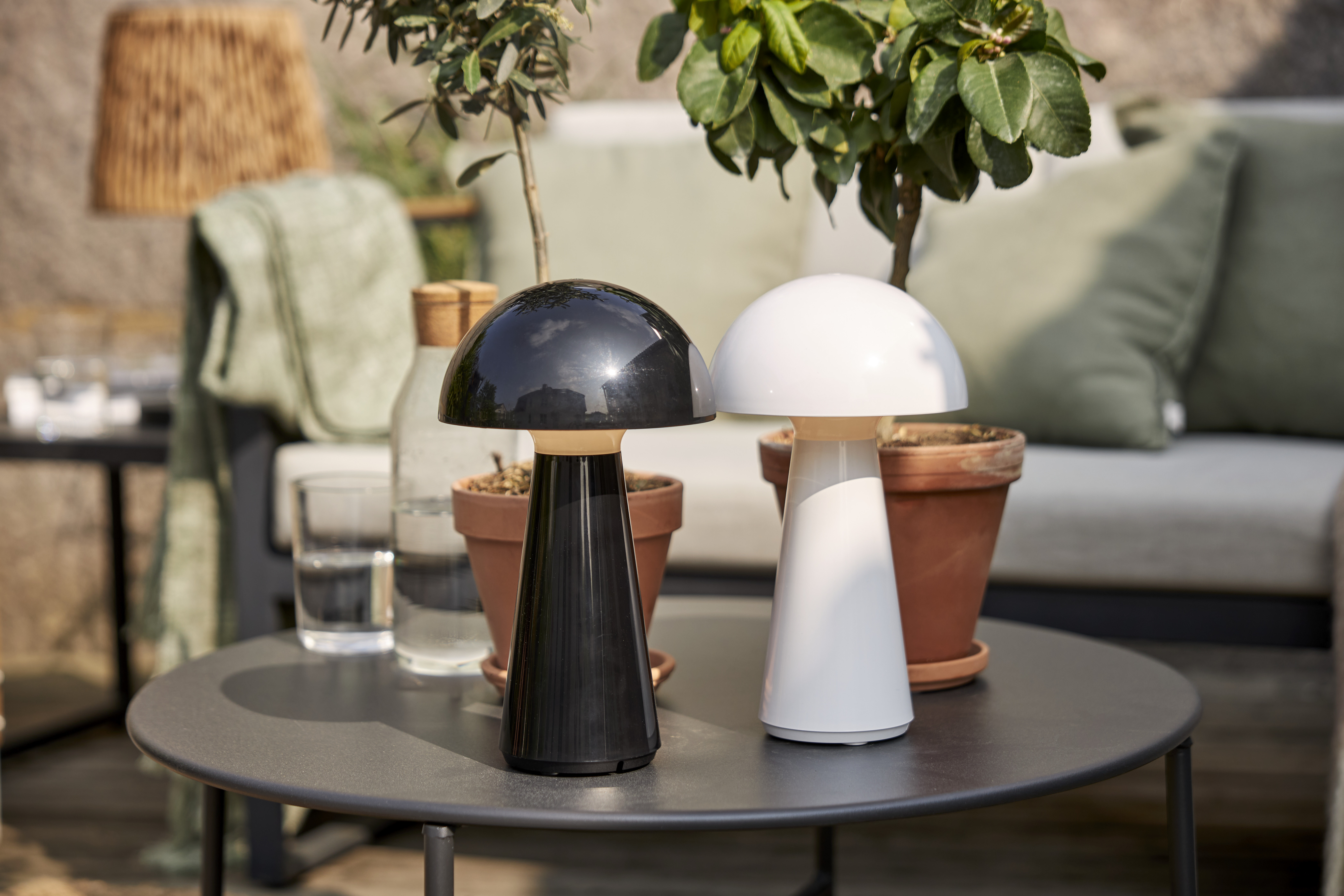 Lampa - Bordslampa -  Svamp - Svart - 11