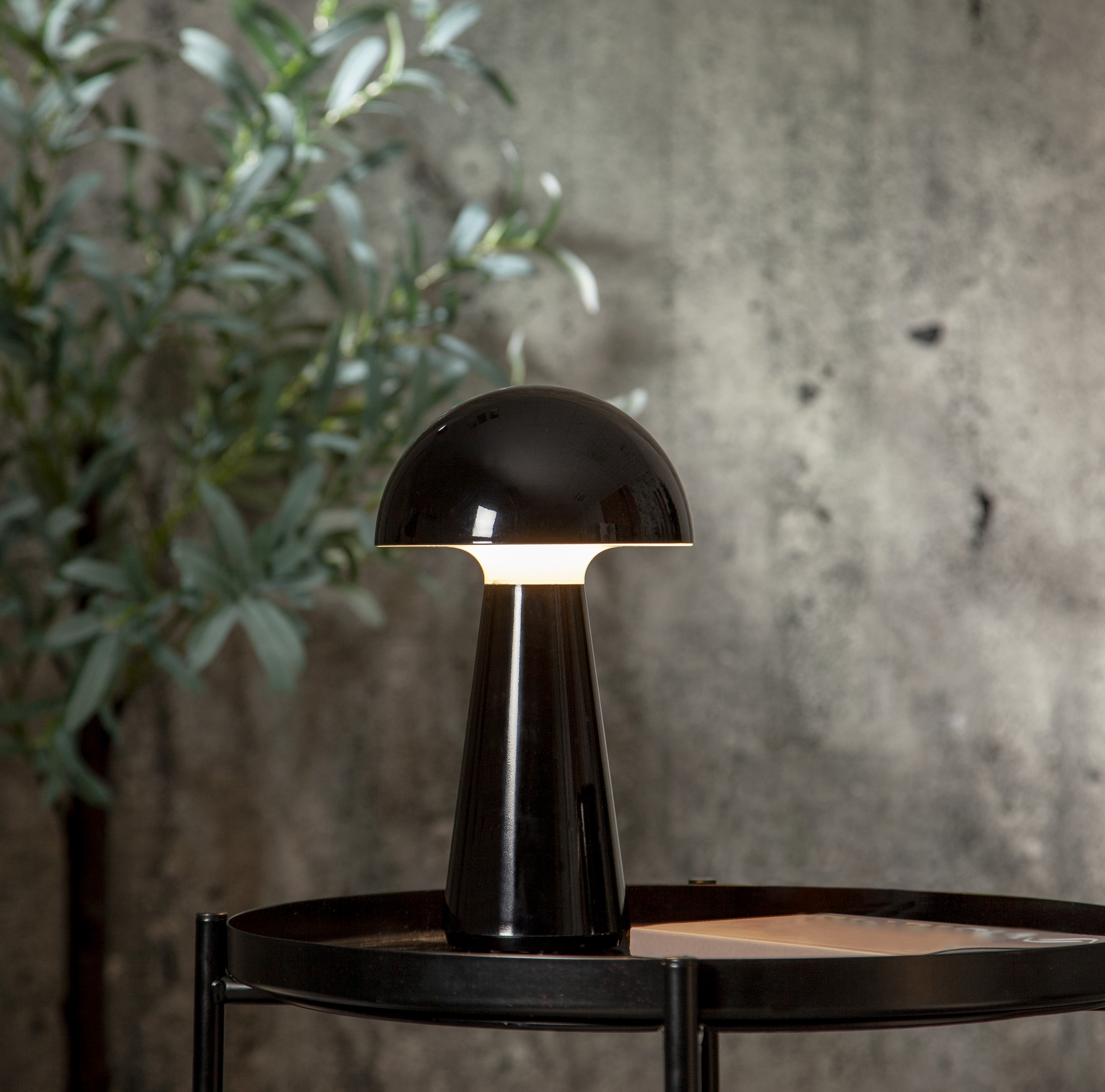 Lampa - Bordslampa -  Svamp - Svart - 5