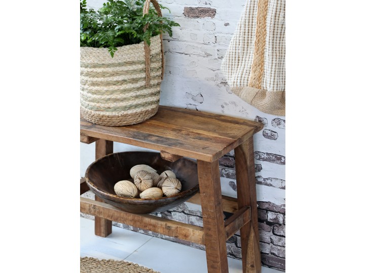 Grimaud Bänk - Träbänk - H50/L60/B30 cm - Natur - 2