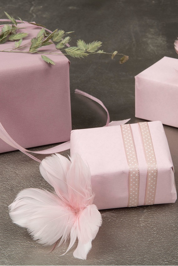 FEATHER BOUQUET LIGHT PINK 12-PACK