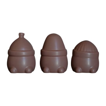 Hipster Triplets Tomte - Christmas Tomte - 3-pack - Maroon - DBKD - 5