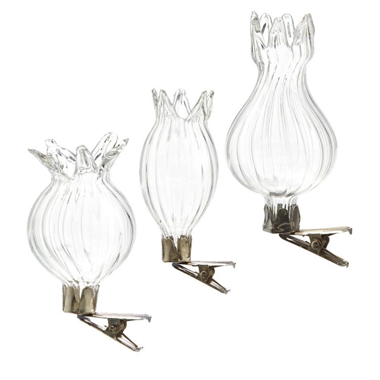 Glasvas med klämma/clips - Vas Glas - 2