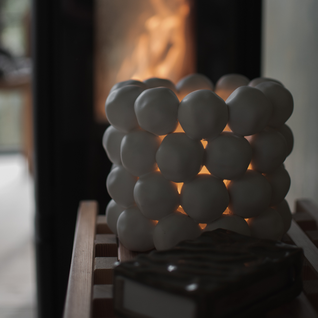 Bright - White - Lantern - Snowballs - Snowball lantern - DBKD - 17x15 cm - 7
