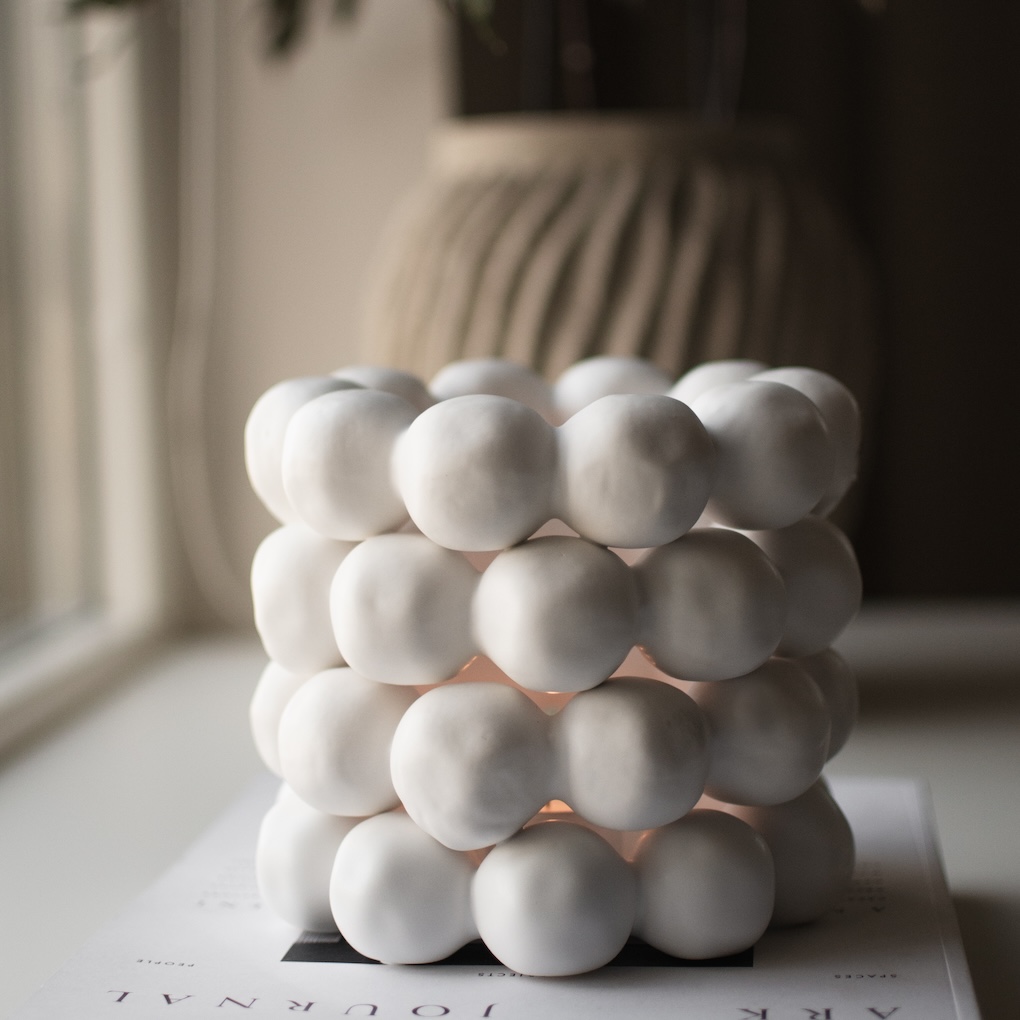 Bright - White - Lantern - Snowballs - Snowball lantern - DBKD - 17x15 cm - 4