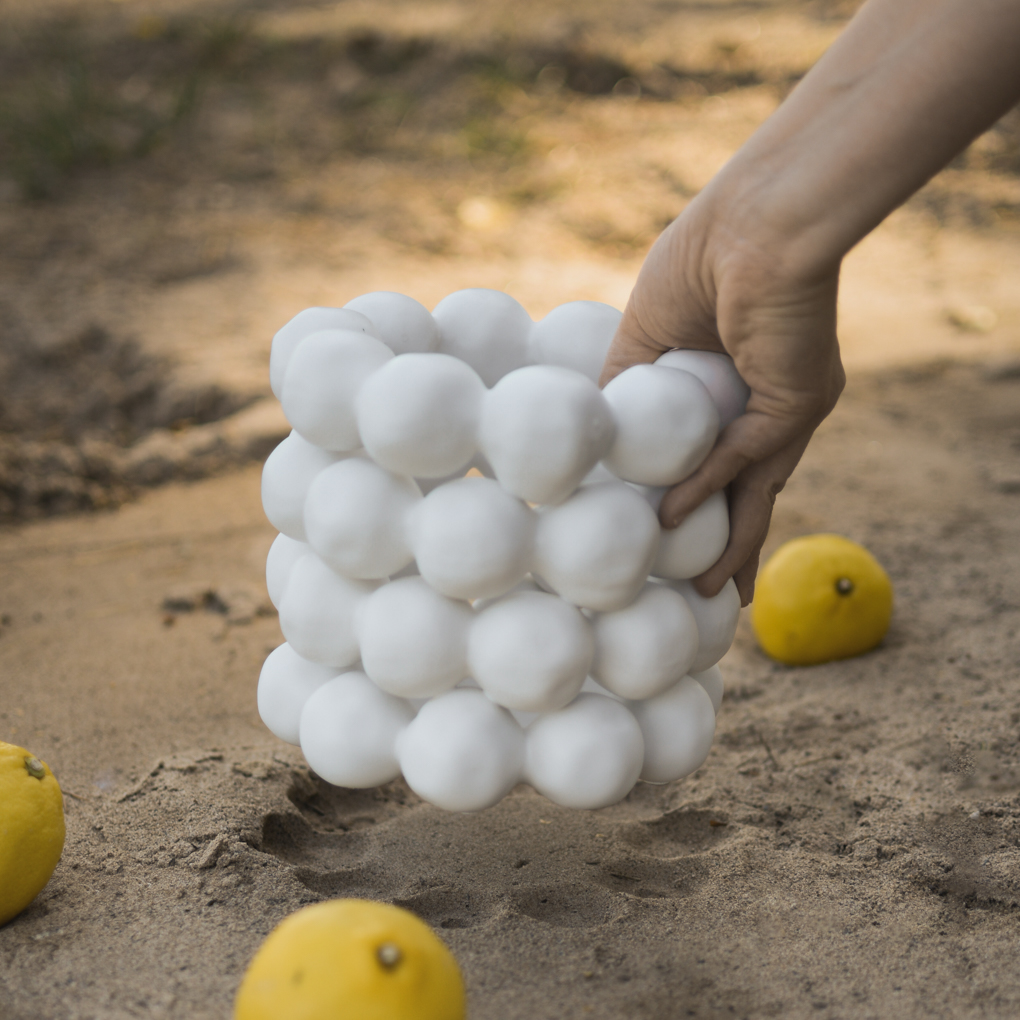 Bright - White - Lantern - Snowballs - Snowball lantern - DBKD - 17x15 cm - 8