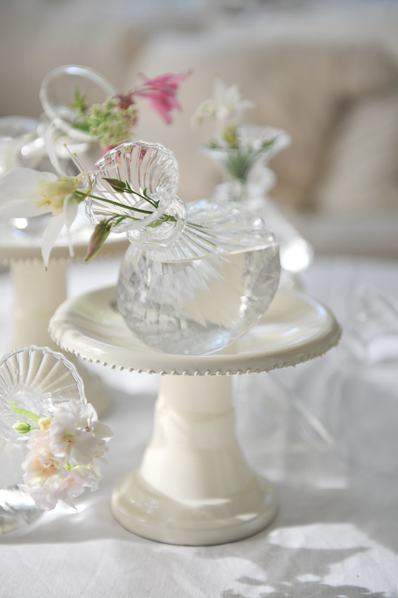 FLAT VASE GLASS VASE OLIVIA STRIPE - 2