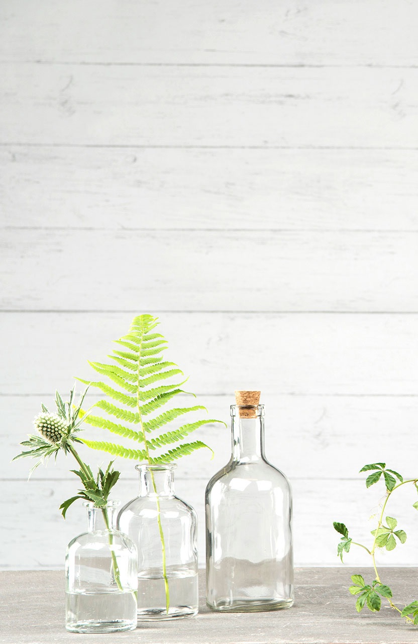 Glasflaska med kork - Flaska - Klar - Medium - 5