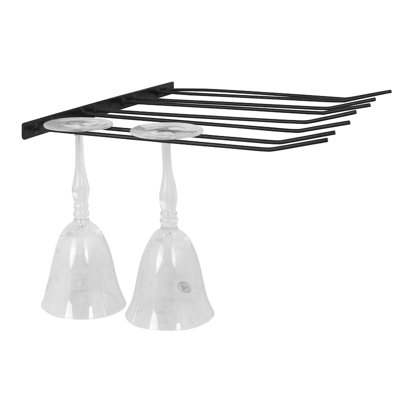 Glass hanger 4 rows - Black - 3