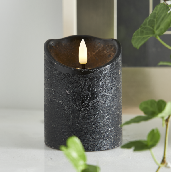 LED Blockljus Flamme Rustic - 3