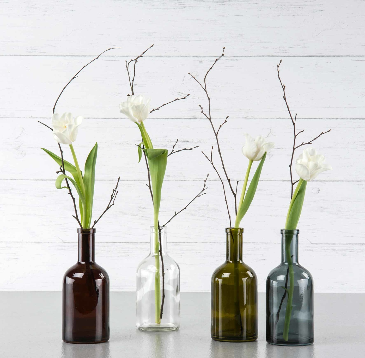 Glass bottle with cork - Bottle - Clear - Large - 9