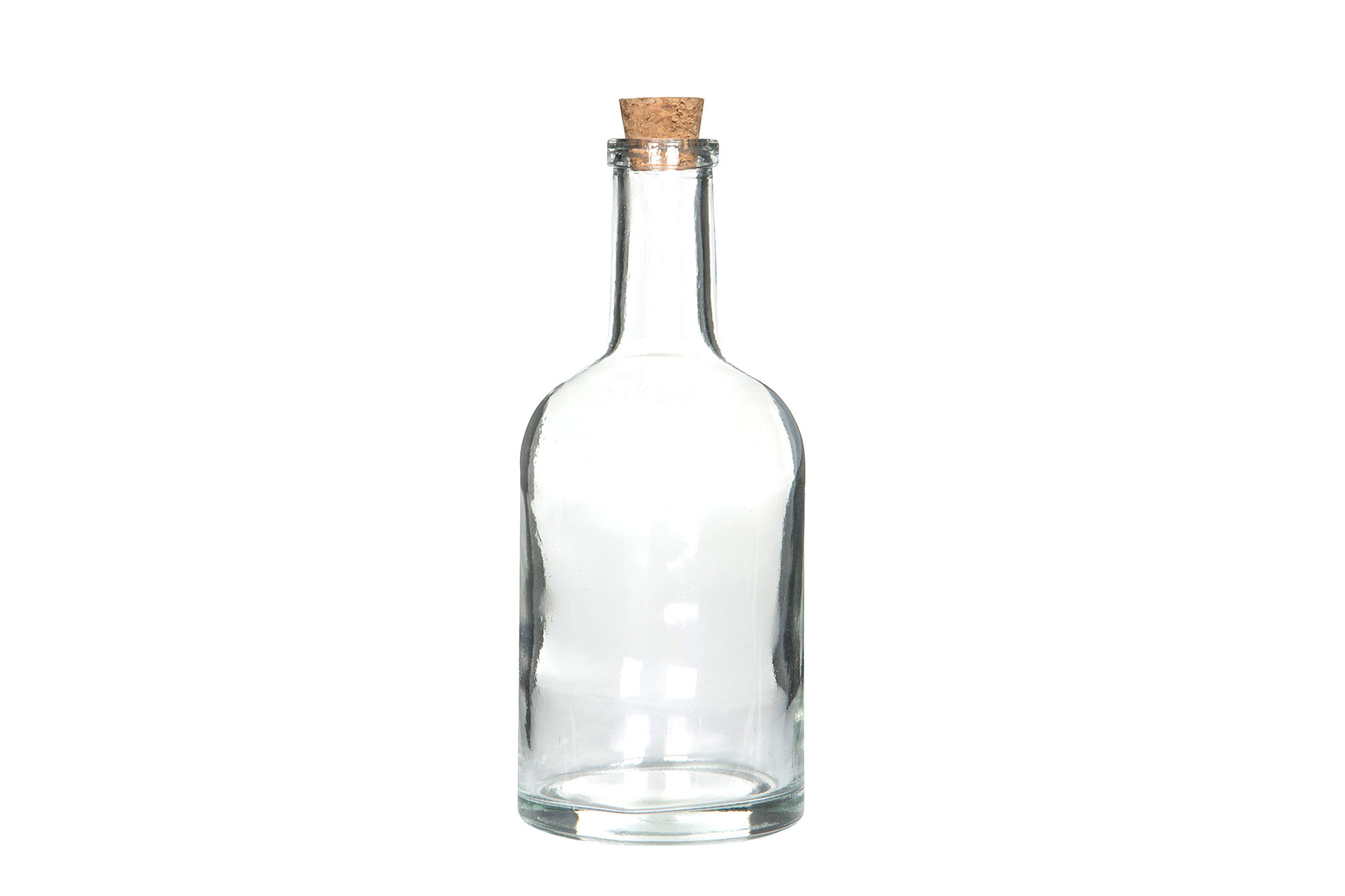 Glass bottle with cork - Bottle - Clear - Large - 8