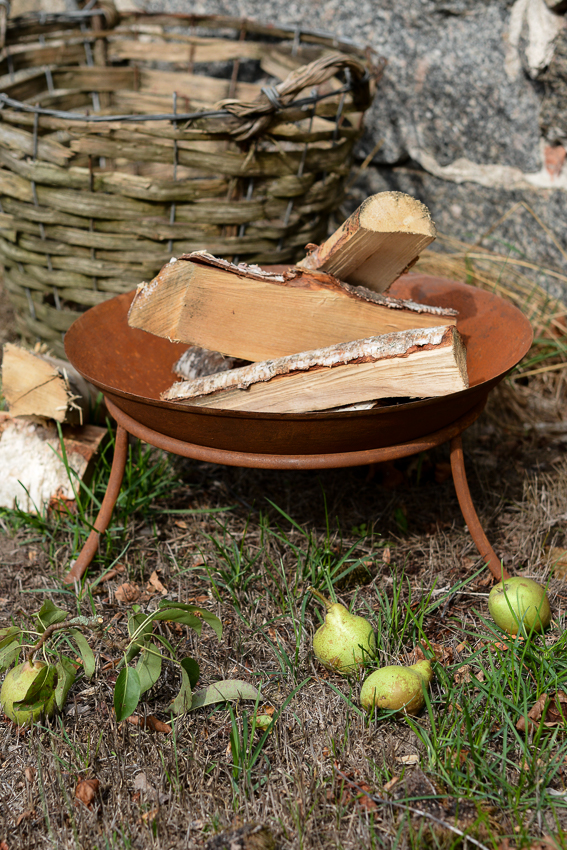 FIRE PIT / FIRE BASKET / FIRE BOWL METAL RUST Ø 47 CM - 4