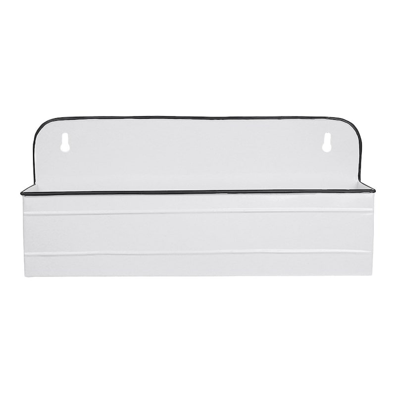 Wall box - Box - White Enamel - Oblong - 35 cm - 3