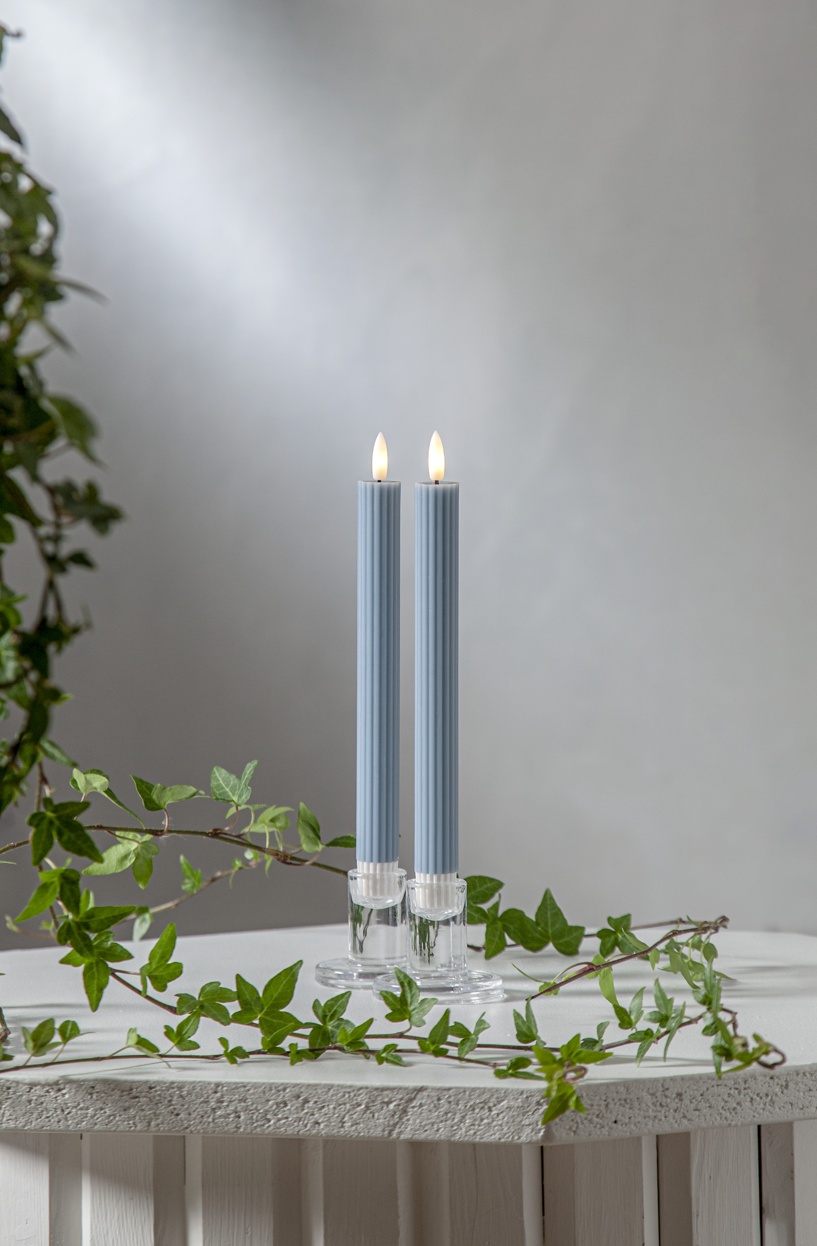 LED Crown Light/Antique Light Battery-powered Stripe Blue 25 cm - 2-pack - 8