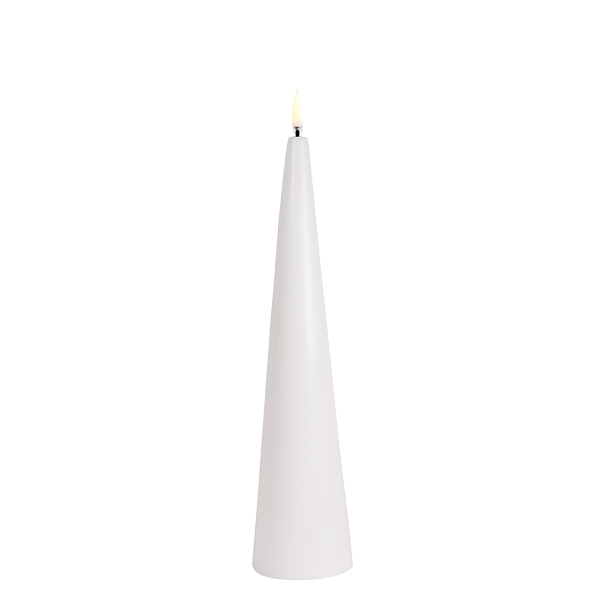 Battery-powered candle - Pillar candle - White - 5.8x30 cm - 2