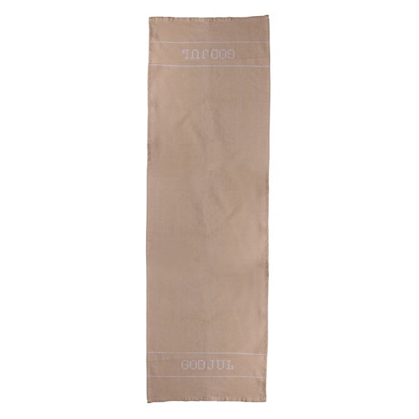 Kryss Beige recycling löpare - 44x140 cm - 6