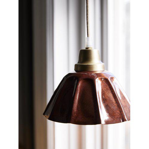 Window lamp - Lamp - Shoemaker lamp - Sheet metal - Terracotta - 17.5x15 cm - 4
