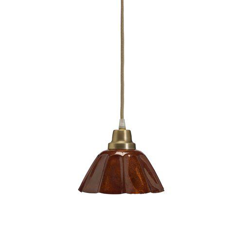 Window lamp - Lamp - Shoemaker lamp - Sheet metal - Terracotta - 17.5x15 cm - 2