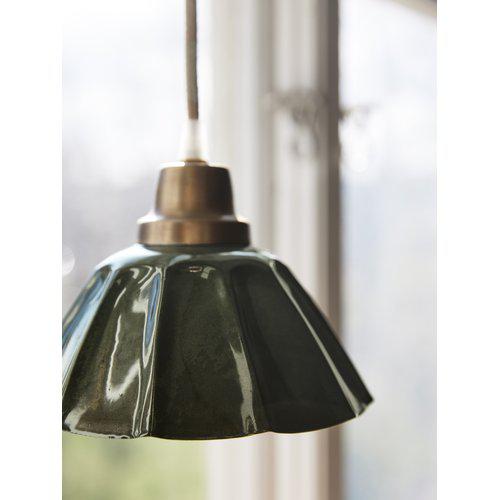 Window lamp - Lamp - Cobbler lamp - Sheet metal - Dark green - 17.5x15 cm - 5
