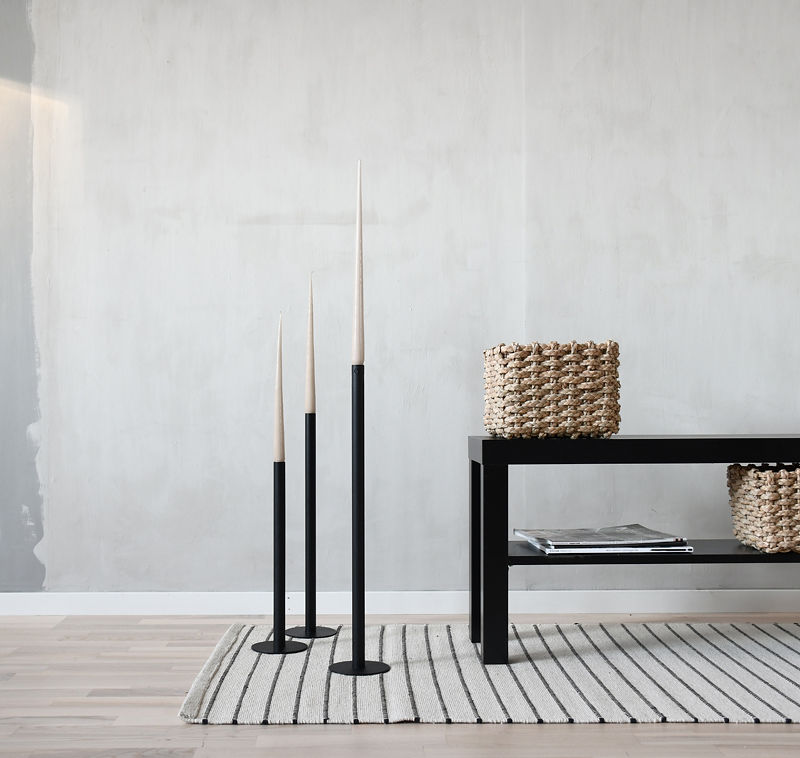 Liten svart ljusstake - 40 cm - 2