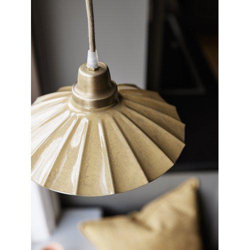Ceiling lamp - Window lamp - Cobbler lamp Enamel - Yellow - 24 cm - 6